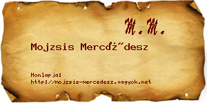 Mojzsis Mercédesz névjegykártya